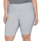 Plus Size Dana Buchman Pull On Bermuda Shorts, Women's, Size: 2xl, Oxford
