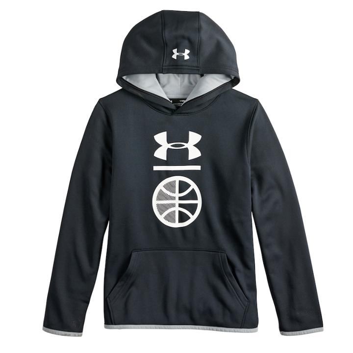 Boys 8-20 Under Armour Armour Fleece Hoodie, Size: Large, Black