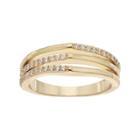 Lc Lauren Conrad Simulated Crystal 3-row Angular Ring, Women's