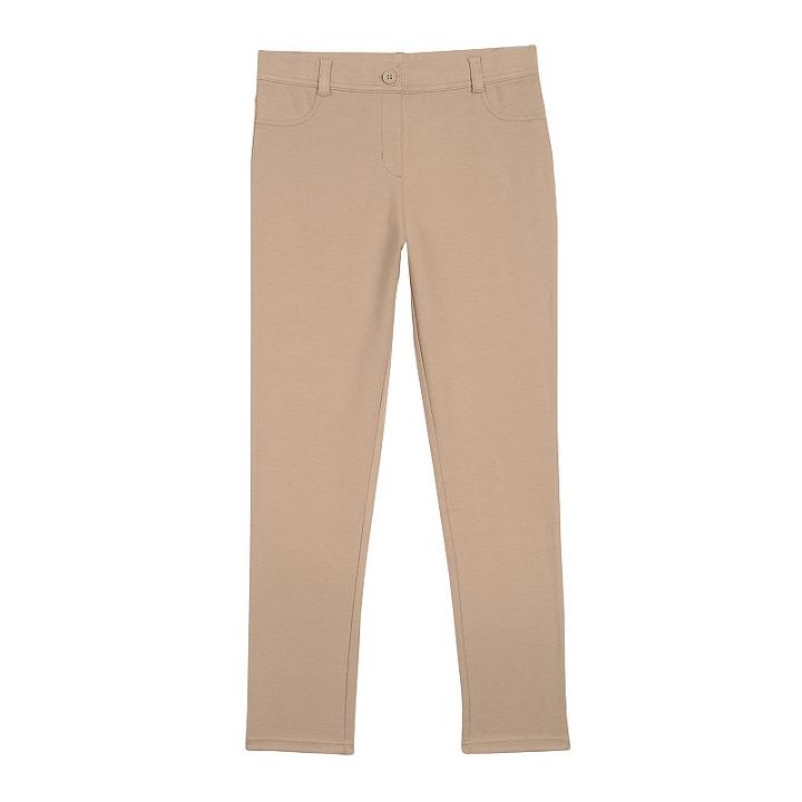 Girls Plus Size Chaps Stretch Interlock Jeggings, Size: 14 1/2, Brown Oth