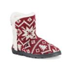 Muk Luks Women's Lug Bootie Slippers, Size: Small, Red