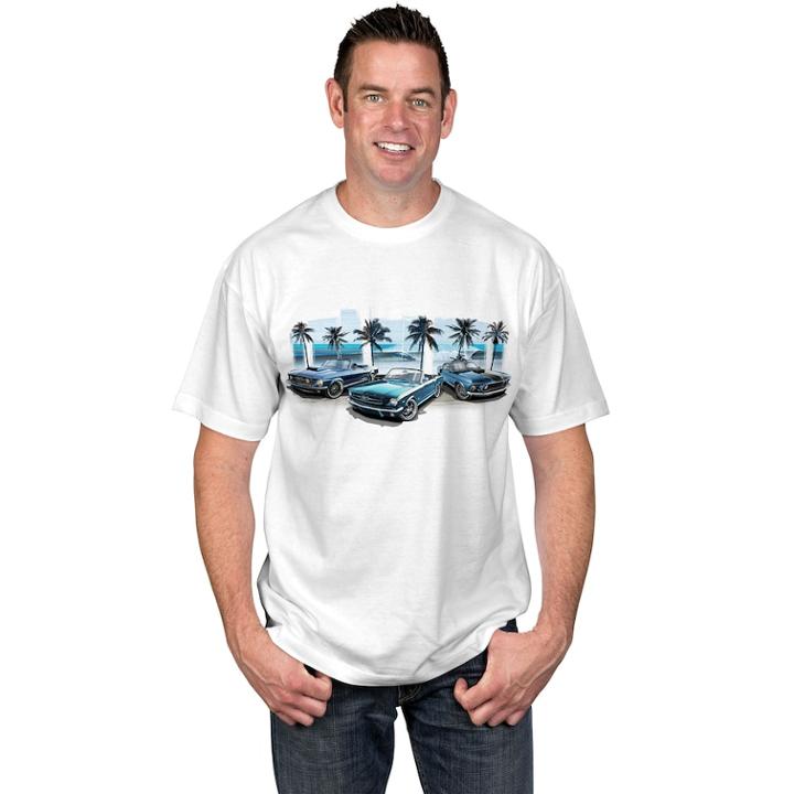 Men's Newport Blue Classic Rides Tee, Size: Xxl, White Oth