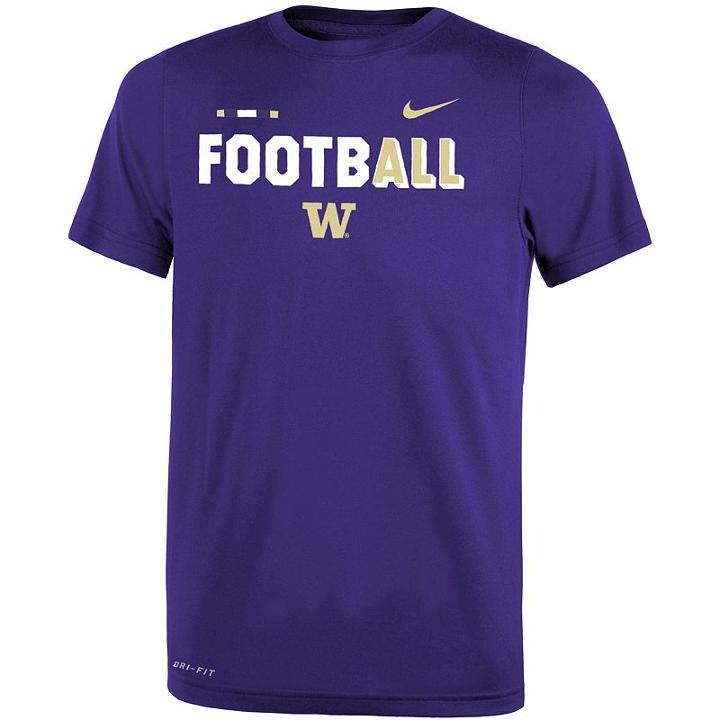 Boys 8-20 Nike Washington Huskies Legend Football Tee, Size: M 10-12, Purple