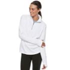 Women's Tek Gear&reg; 1/4 Zip Microstretch Top, Size: Large, Natural
