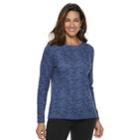 Women's Croft & Barrow&reg; Crewneck Sweatshirt, Size: Xl, Dark Blue