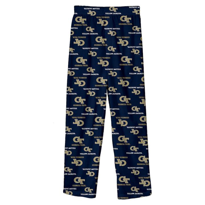 Boys 8-20 Georgia Tech Yellow Jackets Team Logo Lounge Pants, Size: S 8, Dark Blue