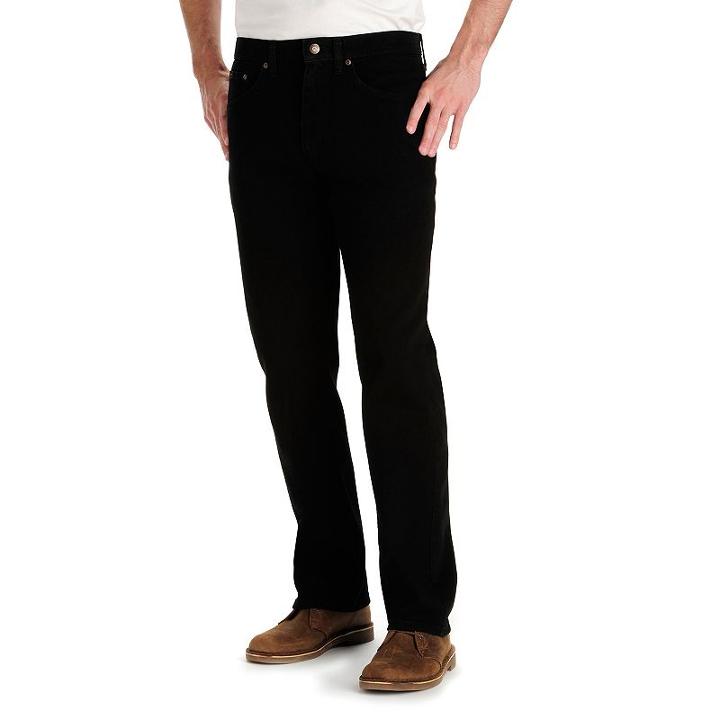 Big & Tall Lee Premium Select Relaxed-fit Comfort-waist Stretch Jeans, Men's, Size: 46x34, Black