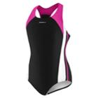 Girls 7-16 Speedo Infinity Splice One-piece Swimsuit, Size: 7, Black