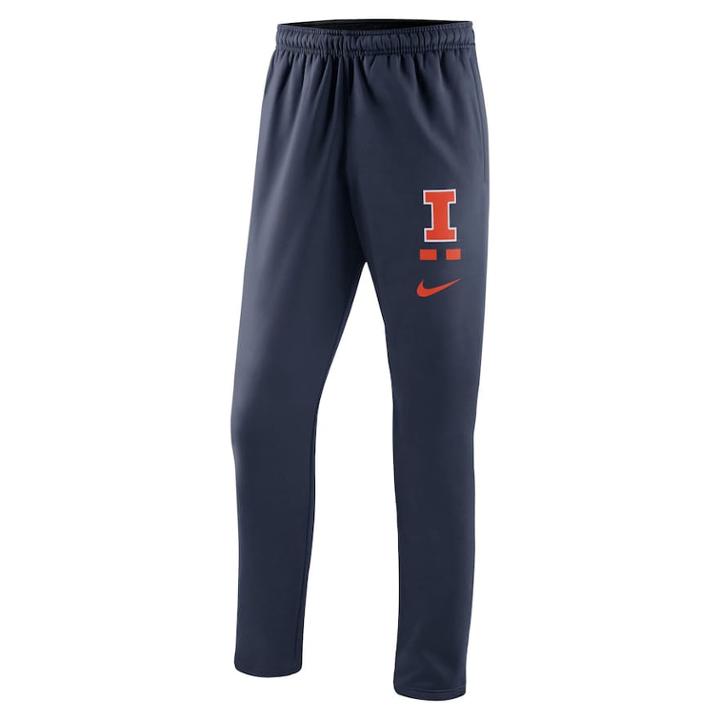 Men's Nike Illinois Fighting Illini Therma-fit Pants, Size: Xl, Blue (navy)