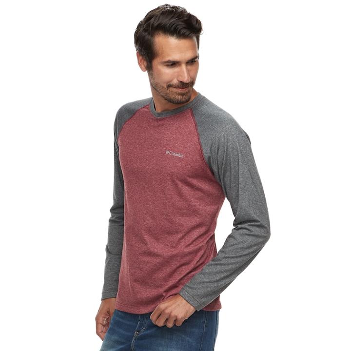 Big & Tall Columbia Wildberry Classic-fit Omni-wick Raglan Tee, Men's, Size: 3xl Tall, Med Red