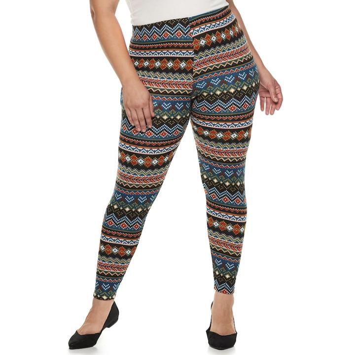 Plus Size French Laundry Fall Leggings, Women's, Size: 3xl, Blue