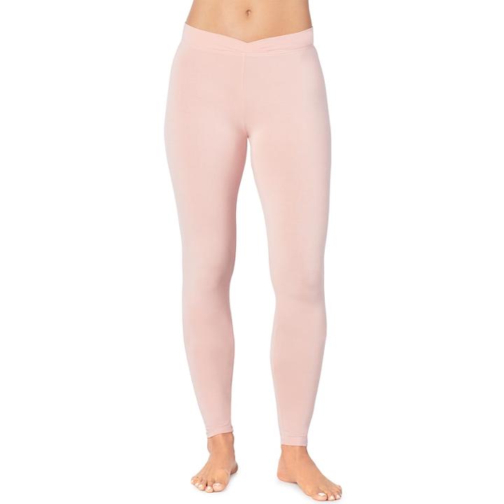 Women's Cuddl Duds Softwear Leggings, Size: Small, Lt Orange