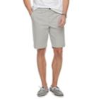 Men's Sonoma Goods For Life&trade; Flexwear Flat-front Twill Shorts, Size: 42, Silver