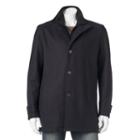 Men's Andrew Marc Classic-fit Wool-blend Car Coat, Size: Small, Black