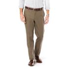 Men's Dockers&reg; Stretch Signature Khaki Athletic-fit Flat-front Pants, Size: 36x30, Med Brown