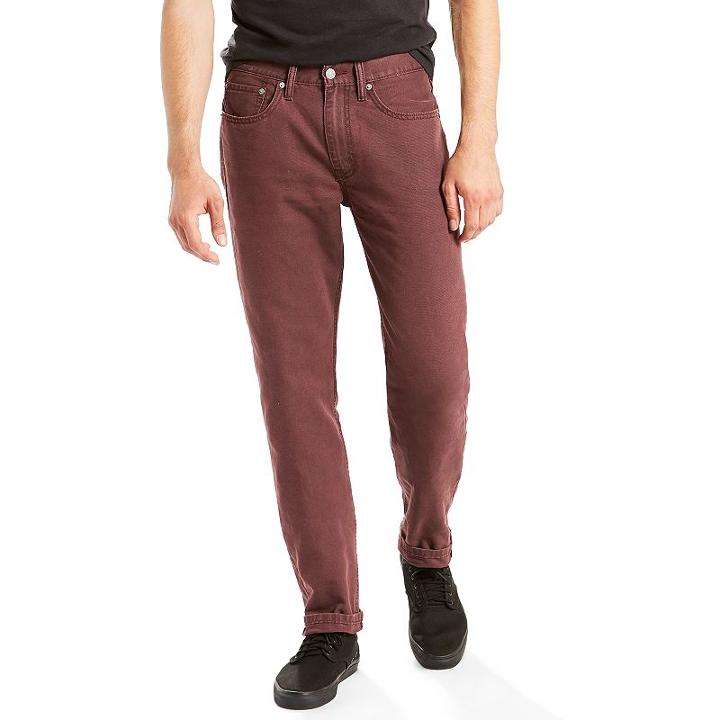 Men's Levi's&reg; 514&trade; Straight Padox Canvas Pants, Size: 36x29, Red