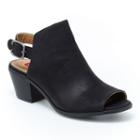 Unionbay Friday Women's Peep-toe Ankle Boots, Size: 7.5, Black