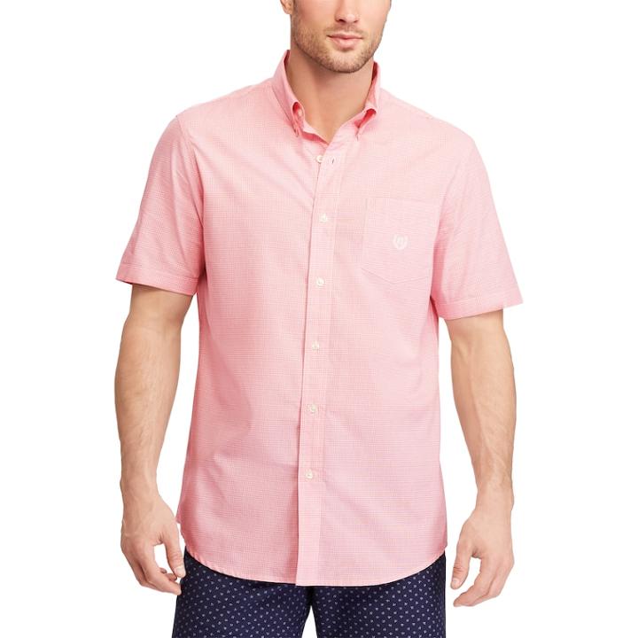 Big & Tall Chaps Classic-fit Easy-care Button-down Shirt, Men's, Size: Xxl Tall, Pink