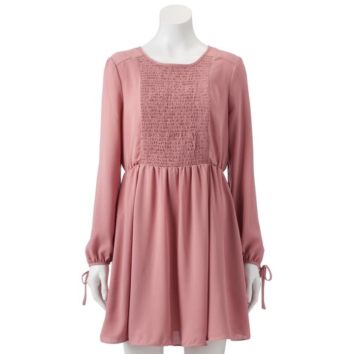 Women's Lc Lauren Conrad Lace Fit & Flare Dress, Size: Medium, Med Pink