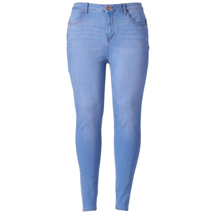 Juniors' Plus Size So&reg; High-waisted Jeggings, Teens, Size: 20 W, Blue