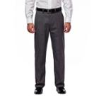 Men's J.m. Haggar Premium Classic-fit Flat-front Stretch Suit Pants, Size: 40x32, Med Grey