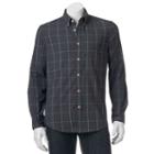 Men's Sonoma Goods For Life&trade; Poplin Button-down Shirt, Size: Small, Blue (navy)