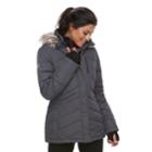 Women's Free Country Faux-fur Down Jacket, Size: Xl, Grey