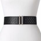 Women's Sonoma Goods For Life&trade; Studded Perforated Stretch Belt, Size: L-xl, Black