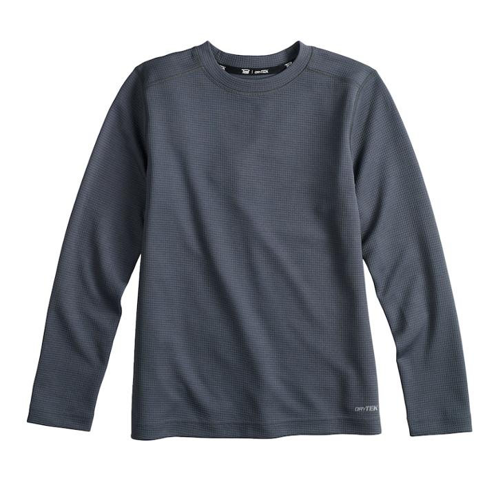 Boys 8-20 Tek Gear Performance Thermal Top, Size: L(14/16), Med Blue