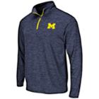 Men's Michigan Wolverines Action Pass Pullover, Size: Xxl, Med Grey