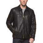 Men's Dockers James Faux-leather Open-bottom Jacket, Size: Xxl, Black