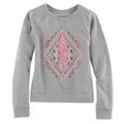 Girls 7-16 & Plus Size Mudd&reg; Graphic Pullover Sweatshirt, Size: 14, Grey Other
