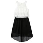 Girls Plus Size Iz Amy Byer High-low Embellished Halter Dress, Girl's, Size: 20 1/2, White Oth