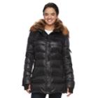 Women's S13 Chelsea Hooded Faux-fur Trim Down-fill Puffer Jacket, Size: Xl, Oxford