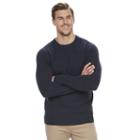 Big & Tall Croft & Barrow&reg; True Comfort Stretch Crewneck Sweater, Men's, Size: 2xb, Dark Blue