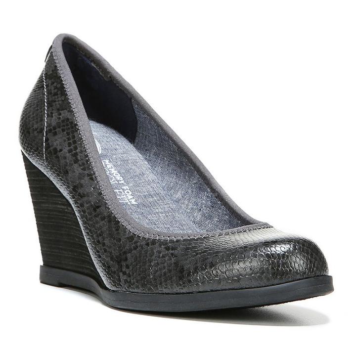 Dr. Scholl's Penelope Women's Wedges, Size: Medium (7.5), Dark Grey