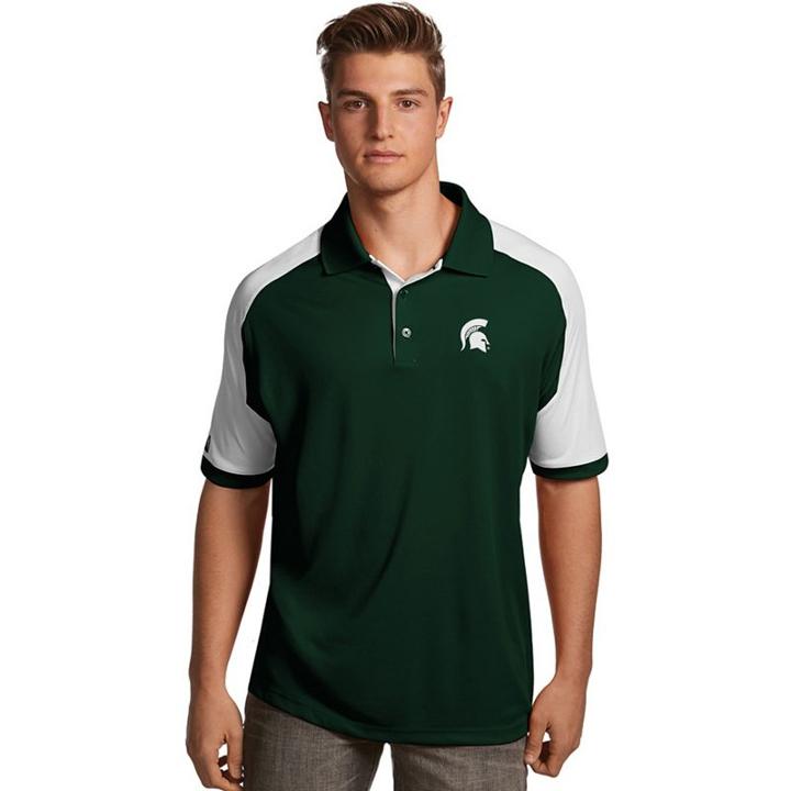 Men's Antigua Michigan State Spartans Century Polo, Size: Small, Dark Green