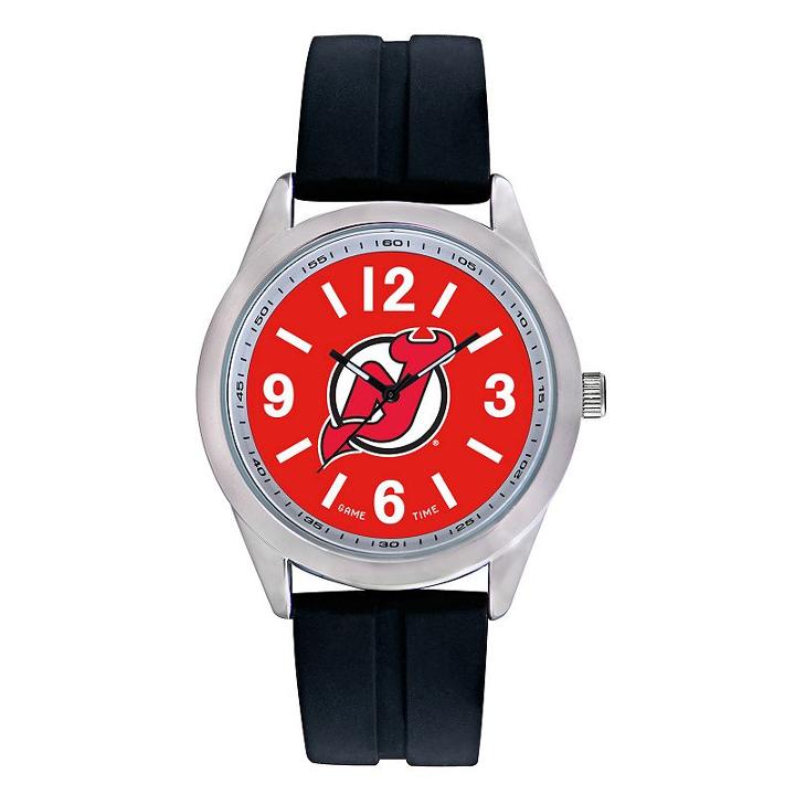 Men's Game Time New Jersey Devils Varsity Watch, Black