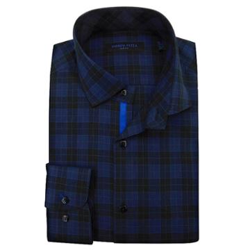 Men's Andrew Fezza Slim-fit Comfort Flex Collar Dress Shirt, Size: 16, Blue Other
