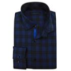 Men's Andrew Fezza Slim-fit Comfort Flex Collar Dress Shirt, Size: 16, Blue Other