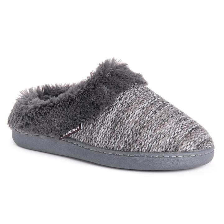 Muk Luks Women's Knit Clog Slippers, Size: Small, Black