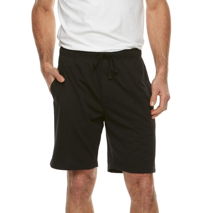 Men's Fruit Of The Loom Everlight Modal Lounge Shorts, Size: Small, Black