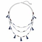 Chaps Beaded Tassel Multi Strand Necklace, Women's, Multicolor