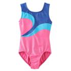 Girls 4-14 Jacques Moret Colorblock Embellished Leotard, Size: Xs, Brt Pink