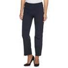 Petite Croft & Barrow&reg; Pull-on Straight-leg Dress Pants, Women's, Size: 6p - Short, Blue (navy)