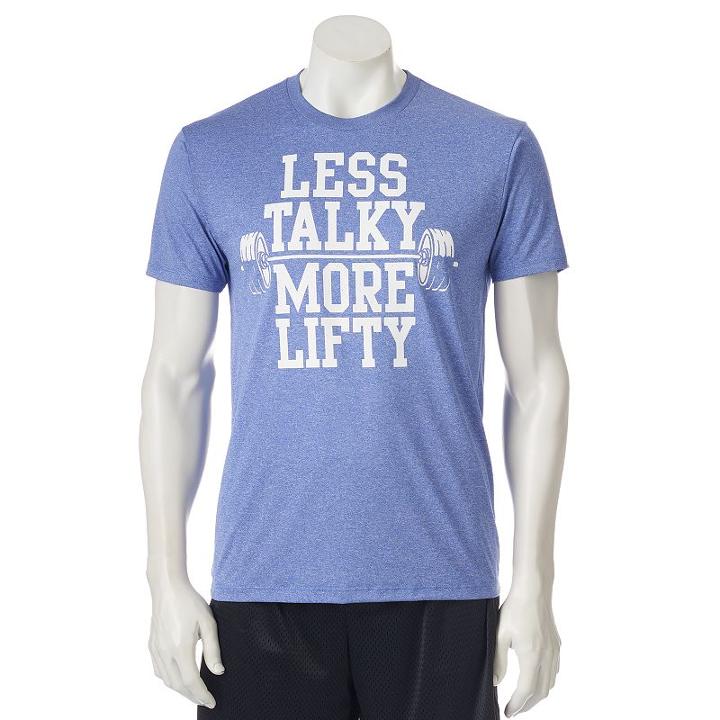 Men's Tek Gear&reg; Less Talky More Lifty Tee, Size: Medium, Green Oth