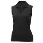 Plus Size Nancy Lopez Luster Sleeveless Golf Polo, Women's, Size: 3xl, Black