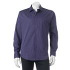 Men's Apt. 9&reg; Modern-fit Patterned Button-down Shirt, Size: Large, Blue