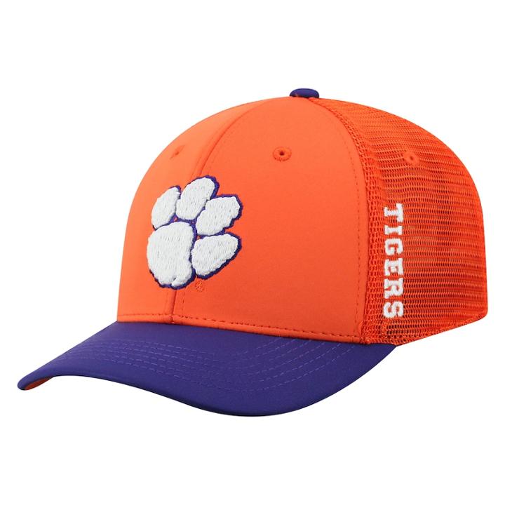 Adult Top Of The World Clemson Tigers Chatter Memory-fit Cap, Men's, Med Orange