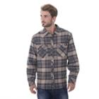 Big & Tall Dickies Brawny Plaid Flannel Button-down Shirt, Men's, Size: 3xl Tall, Lt Beige